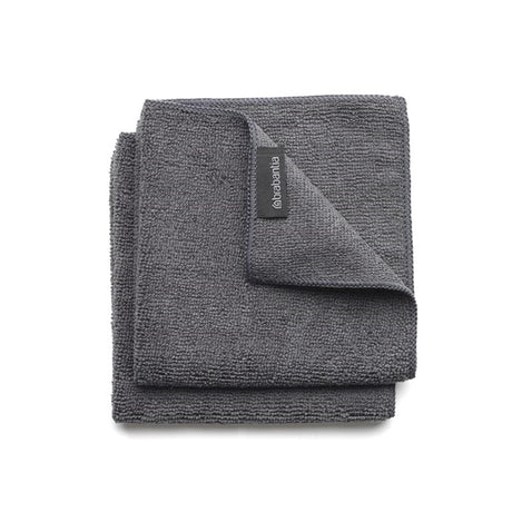 Brabantia chiffons en microfibre pour évier 30x30 cm, 2 pièces, gris