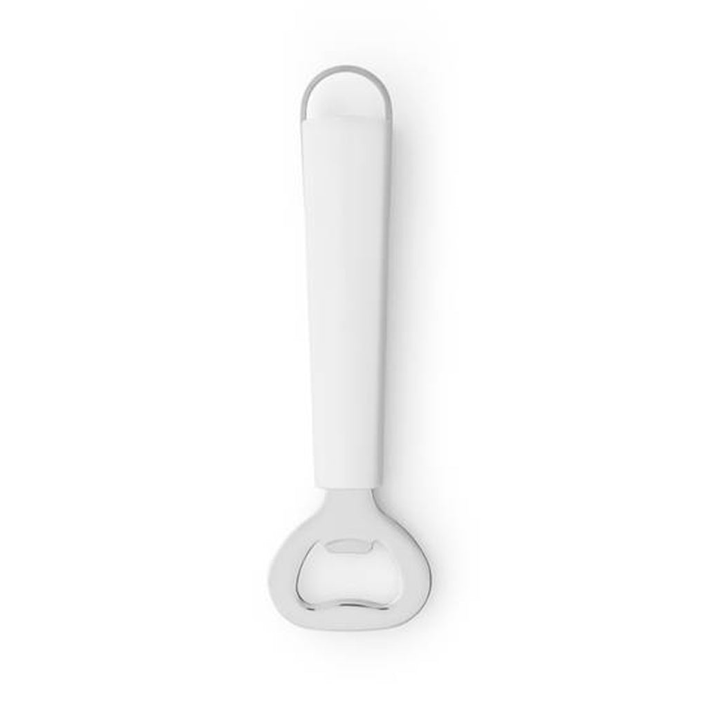 Brabantia essential line ouvre-bouteille blanc en acier inoxydable