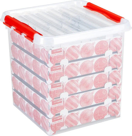 Sunware q-line kerstbox 38 liter transparant