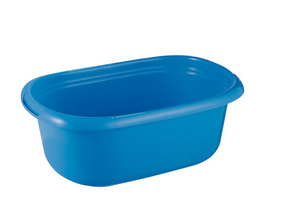 Sunware basic panier à linge 40 litres bleu 65x44x25cm plastique