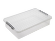 Boîte de lit Sunware q-line 60 litres transparent 80x50x18 cm sans roulettes