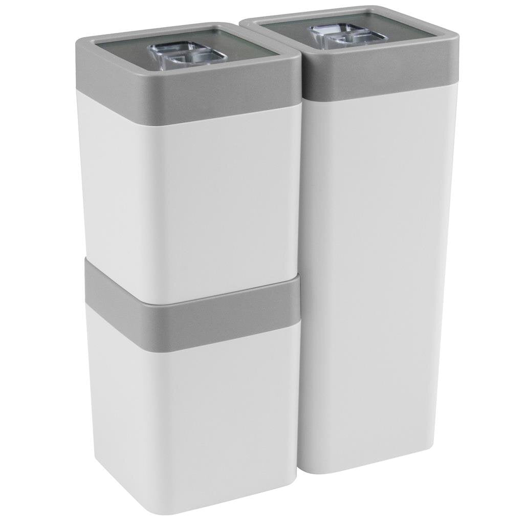 Sunware sigma home bidons de rangement 0,6l+1,4l 3 pièces blanc