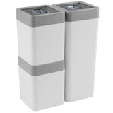 Sunware sigma home bidons de rangement 0,6l+1,4l 3 pièces blanc