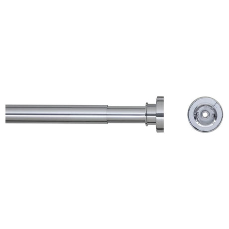 Rideau de douche en peau de sceaux télescopique 125-220 cm de couleur chromée