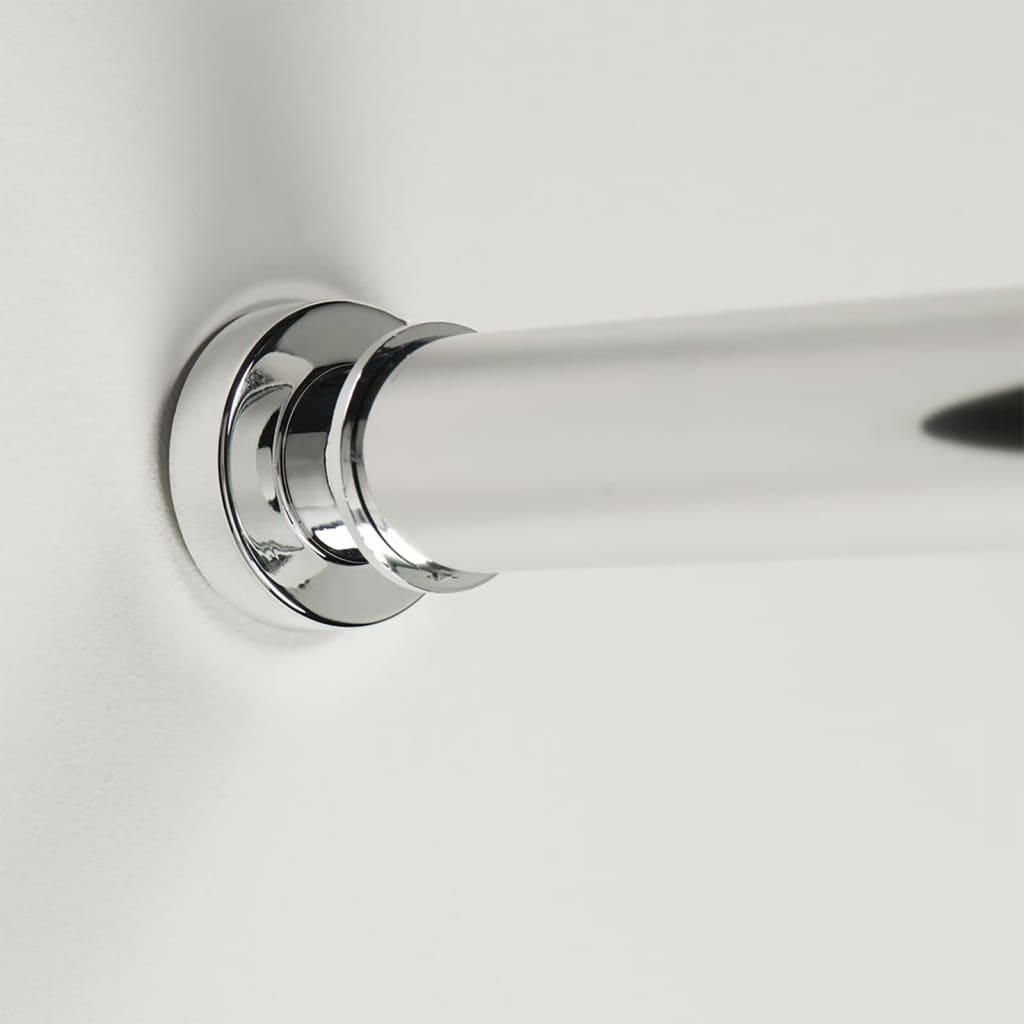 Rideau de douche en peau de sceaux télescopique 125-220 cm de couleur chromée