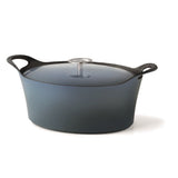 Cuisinox poêle en fonte volcan 29 cm bleu denim