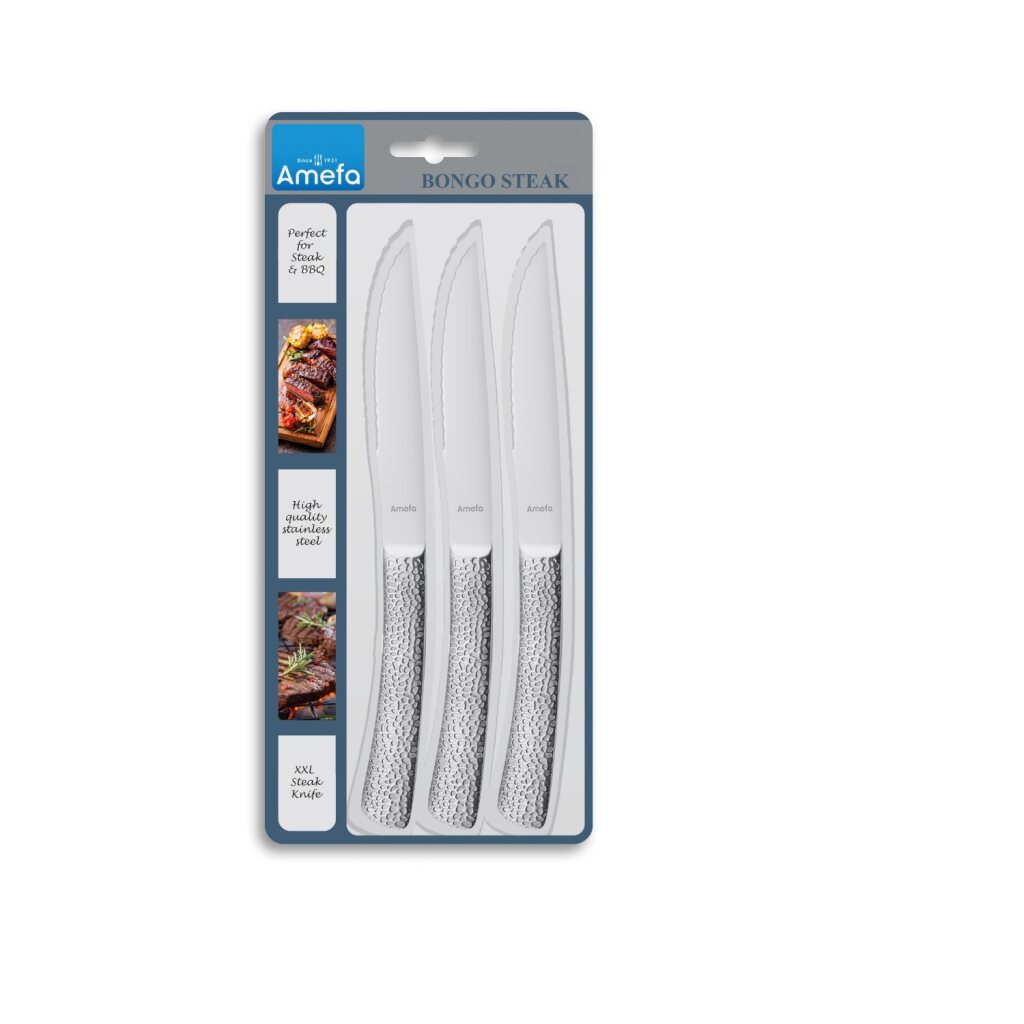 Amefa amefa bongo steak knives set 3-piece