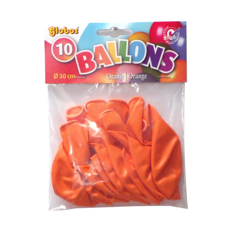 Ballons Globos 10 pièces orange