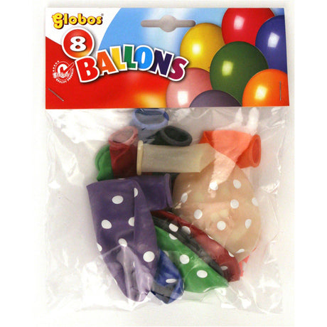 Ballon Globos à pois 8 pièces