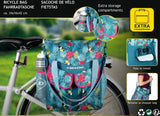 Dunlop Fahrradbeutel -Rucksack 2in1 20Liter Inhalt Tropischer Druck