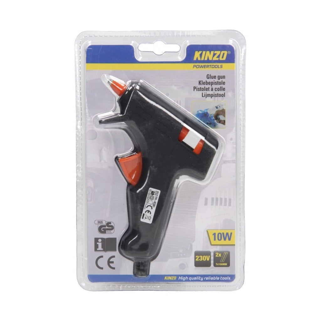 Pistolet à colle Kinzo + 2 bâtons de colle