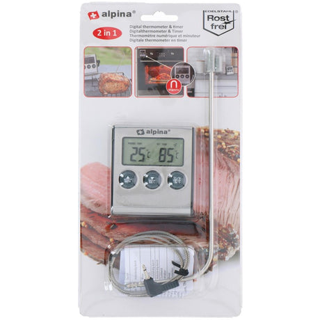Thermomètre numérique Alpina avec minuterie