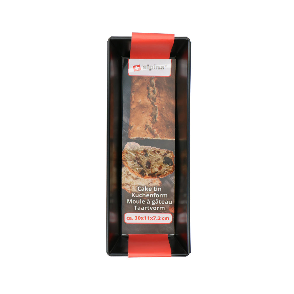 Moule à gâteau Alpina 30x11x7,2 cm noir