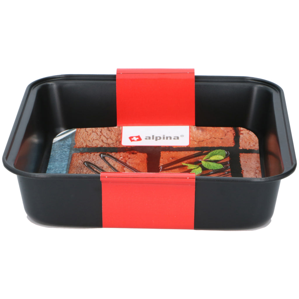 Alpina Baking Tin 23x22x5 cm nero