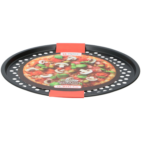 Plaque à pizza Alpina ø 34 cm revêtement antiadhésif 0,4 mm