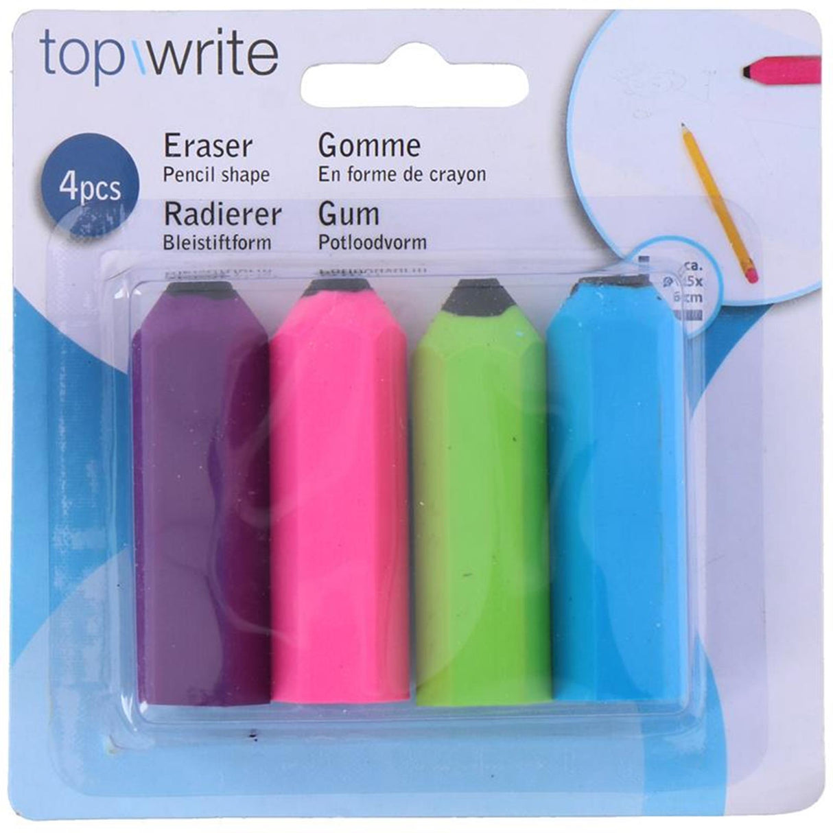 Crayon gomme, 4 pcs.
