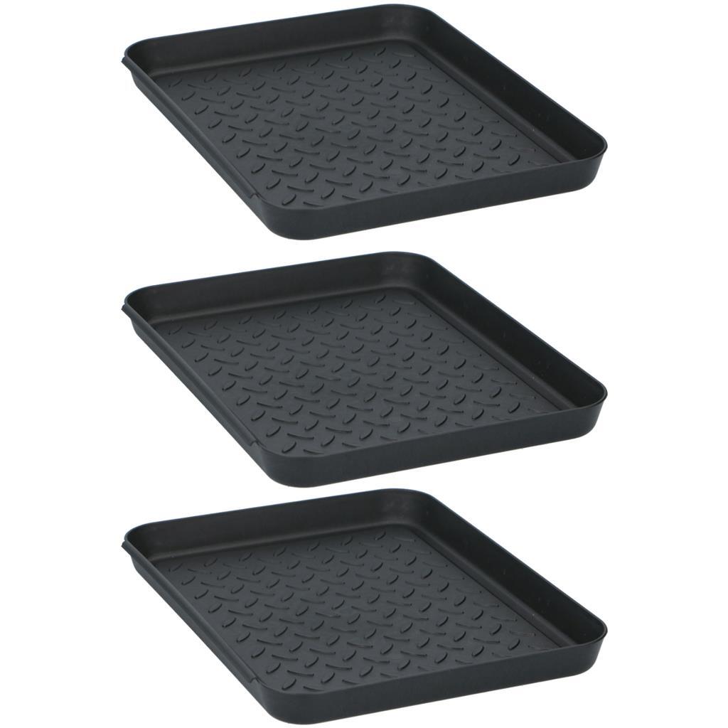 Conteneurs multifonctionnels Tom 35x27,5x3 cm 3 pièces noir