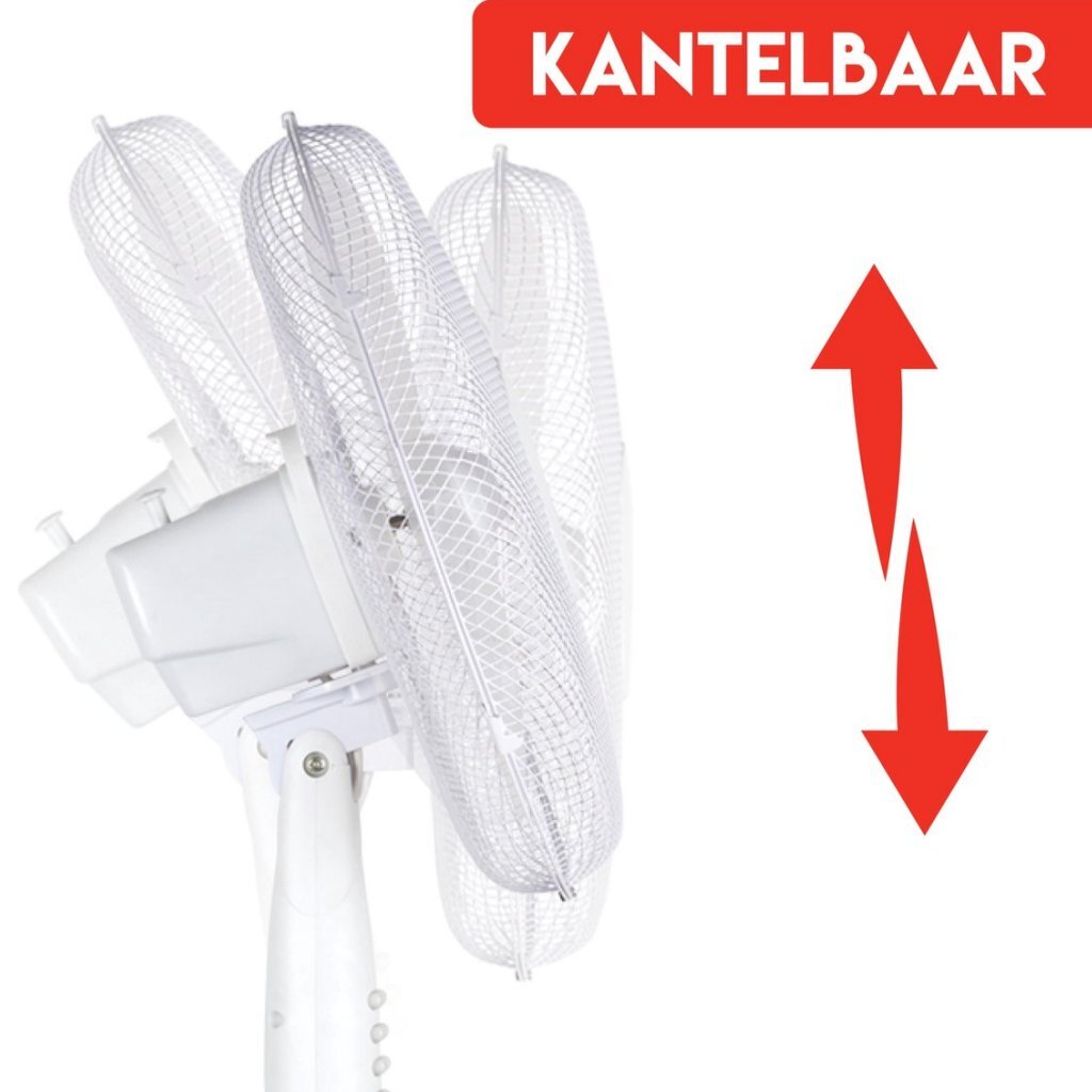 Ventilateur sur pied Alpina 40 cm blanc