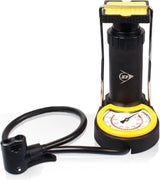 Dunlop Mini Foot Pump Air Pump Pleat Plaump, vključno s 3 adapterji Analogni merilnik tiskanja z vrečko