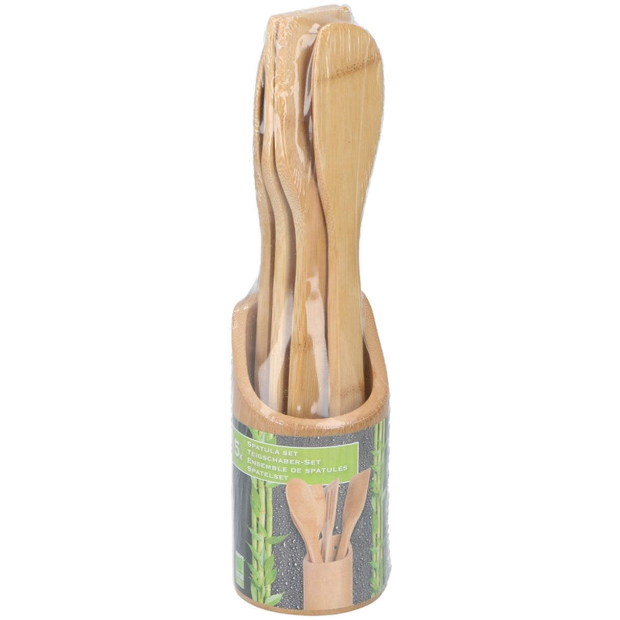 Set de spatules de cuisine Lifetime en bambou 5 pièces