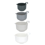 Alpina Mixing bowls 1.2-3l 4 pieces of white gray