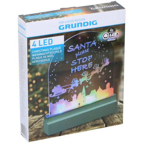 Grundig Bouclier de Noël LED multicolore