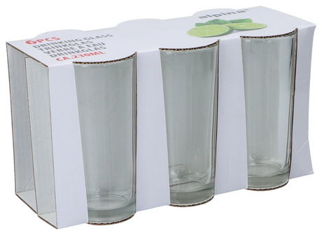 Alpina ensemble de verres à boire 6 pièces 230ml