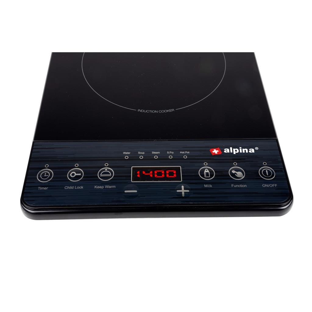 Alpina 1-brûleur induction hob 2000w noir