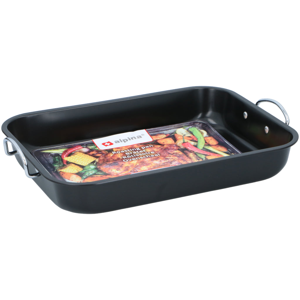 Alpina plat à pâtisserie 39x29x6 cm noir