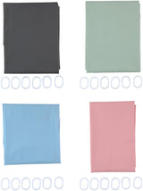 Rideau de douche Lifetime Clean avec 12 anneaux 180x180cm