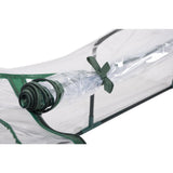 Kinzo tunnelkas met rits 130x60x50 cm transparant groen