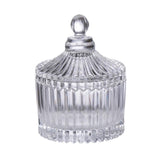 Pot Alpina avec couvercle verre ø6,8x8,5cm