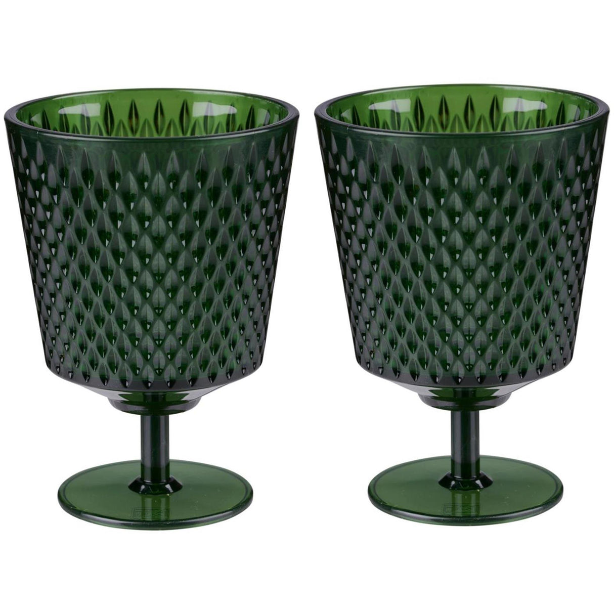 Alpina ensemble de verres à vin 2 pièces 200ml en plastique