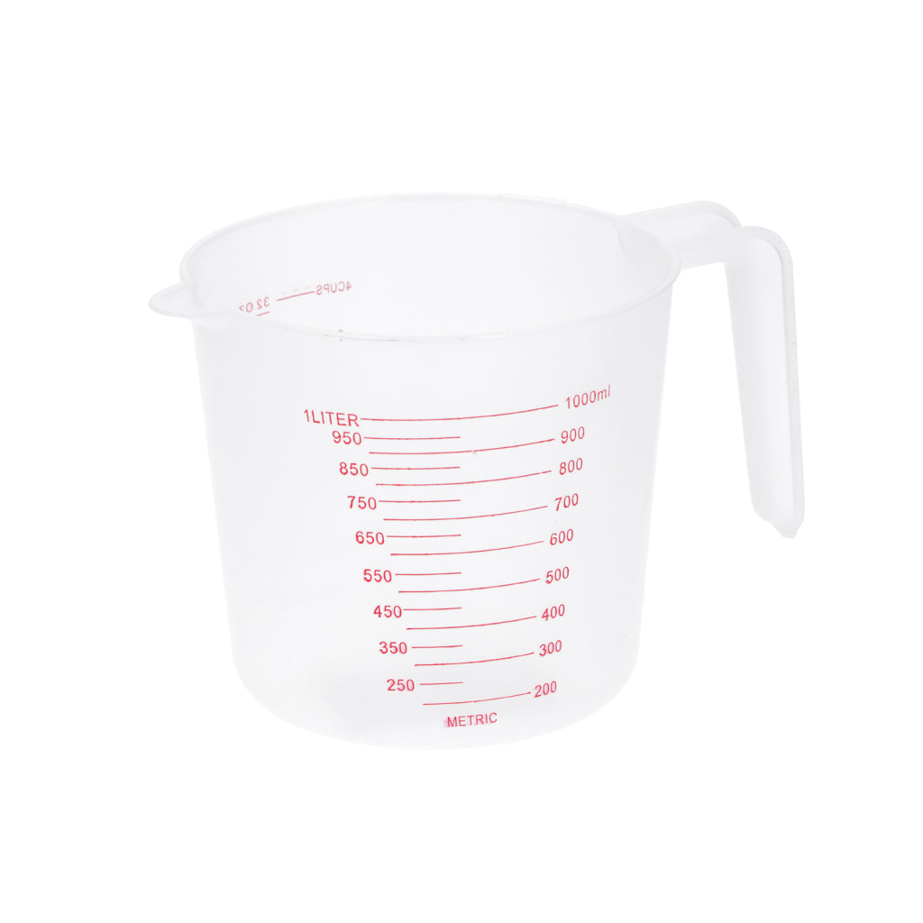 No brand verre doseur plastique 1 l | 3 pièces