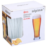 Verre à bière Alpina 415ml ø6,7cm boîte de 6 pcs
