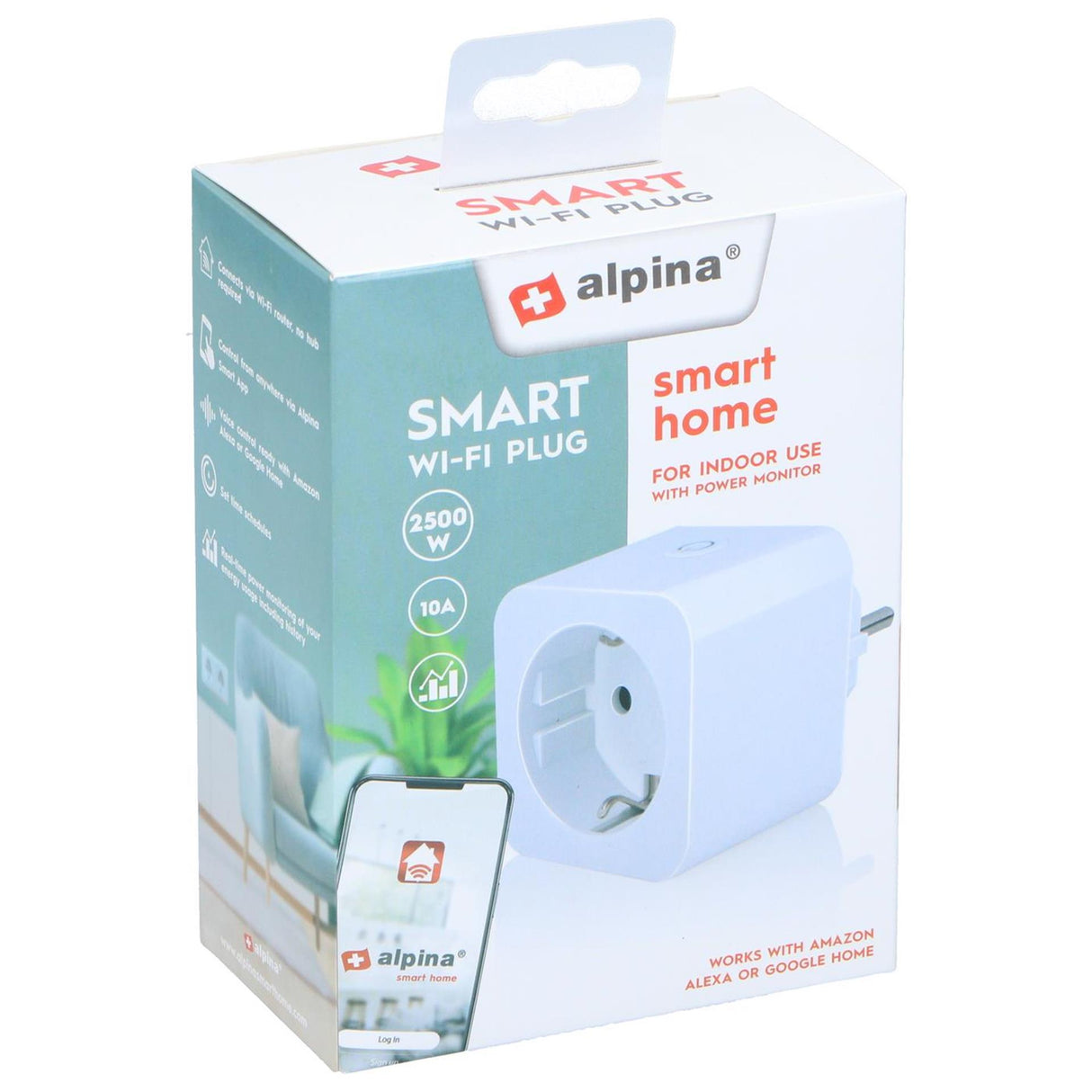 Prise intérieure intelligente WiFi Alpina