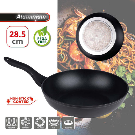 Poêle wok Alpina ø28,5cm aluminium