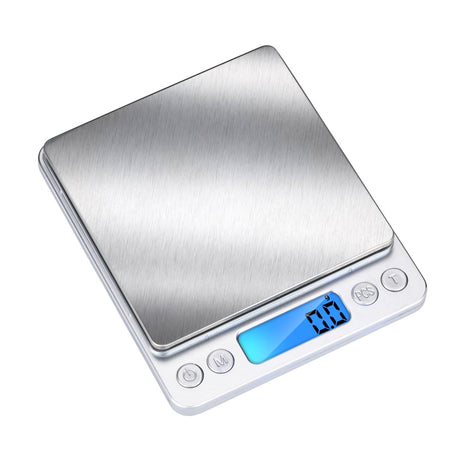 Alpina keukenweegschaal digitaal - precisie weegschaal keuken met 2 bakjes - digitale keukenweegschaal met tarra functie en kom - lcd display