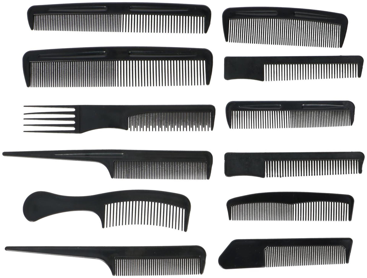 Set de peignes Touch of Beauty 12 pièces sur carte