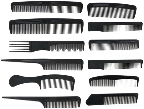 Set de peignes Touch of Beauty 12 pièces sur carte