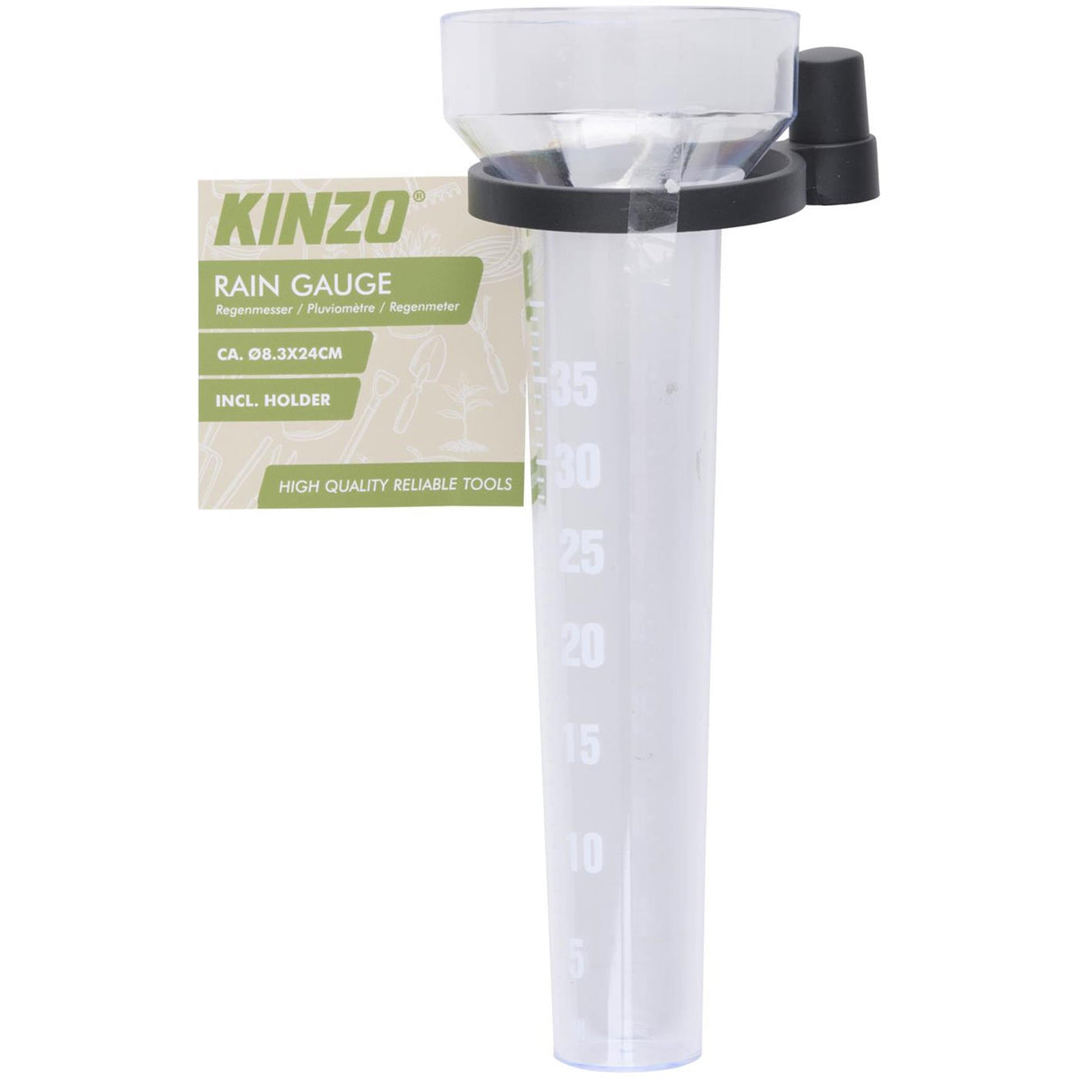 Pluviomètre Kinzo ø8,3x24cm