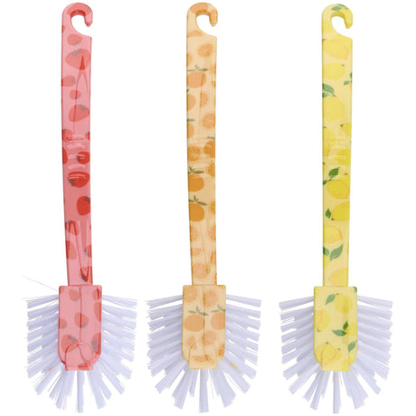 Brosse à vaisselle en plastique assortie