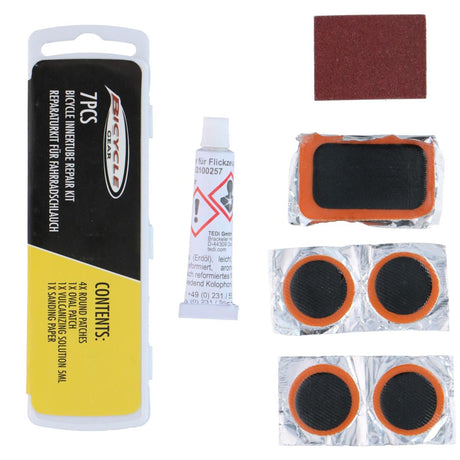 Kit de réparation de pneus de vélo, équipement de bicyclette, dans une boîte