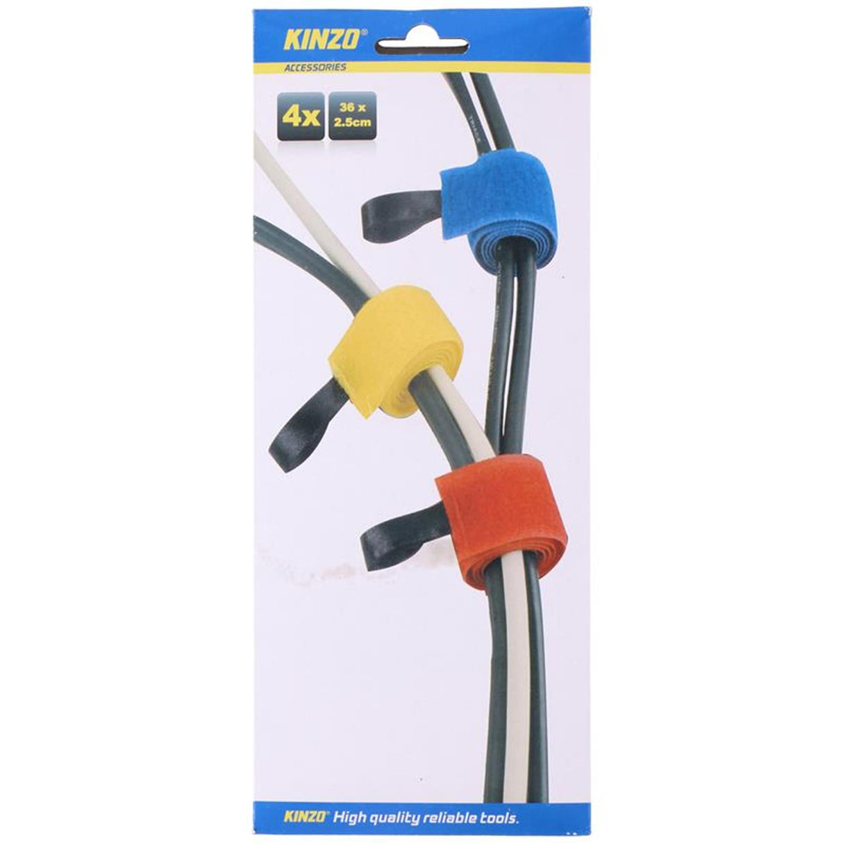 Kinzo set d'organisateurs de câbles 4 pièces