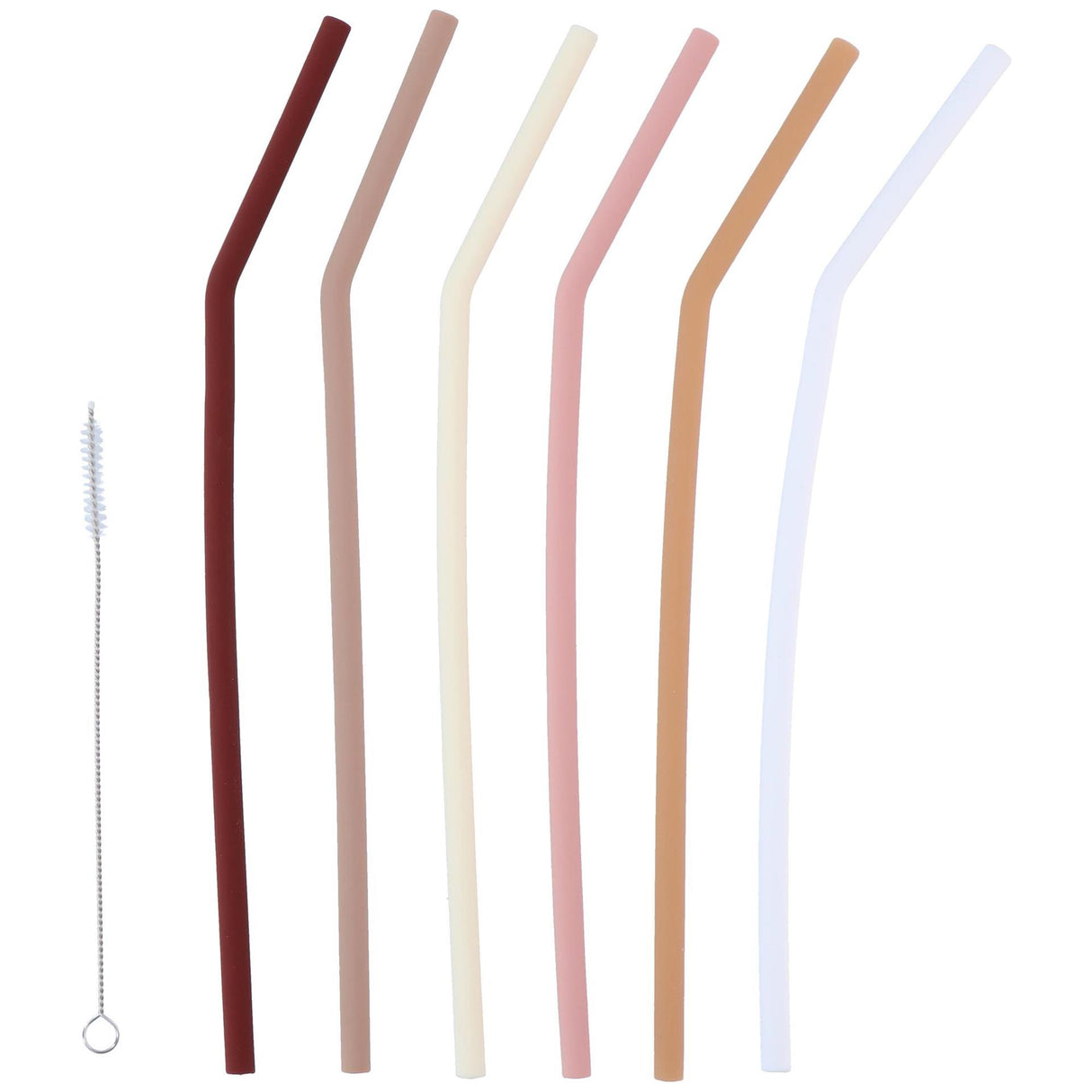 Alpina set de pailles en silicone 7 pièces