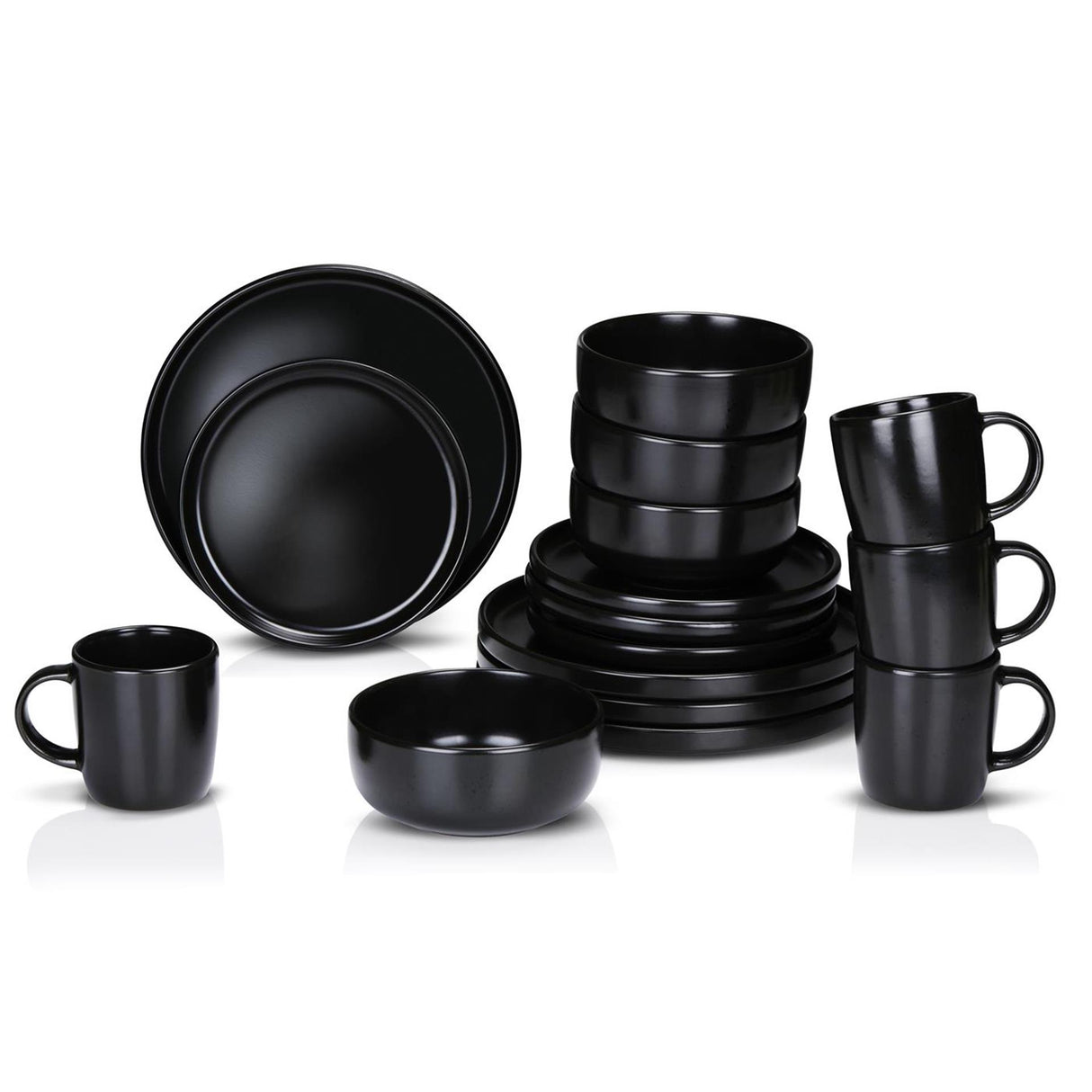 Alpina service de table 16 pièces ø26,5cm noir