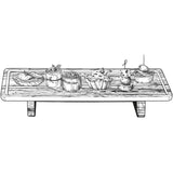 Alpina planche de service accacia 38,3x20,5x5,5cm fsc