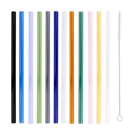 Verre à pailles colorées Alpina 13 pièces