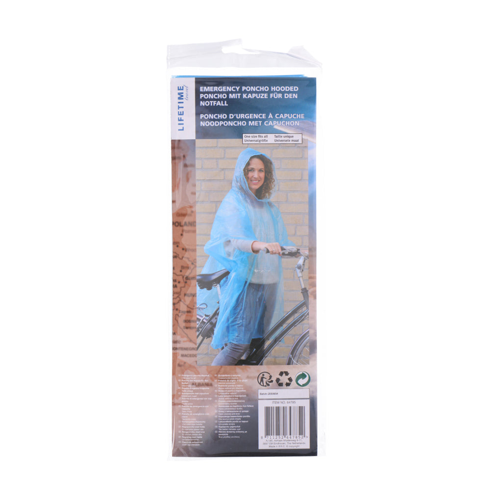 Lifetime lifetime wegwerp regenponcho