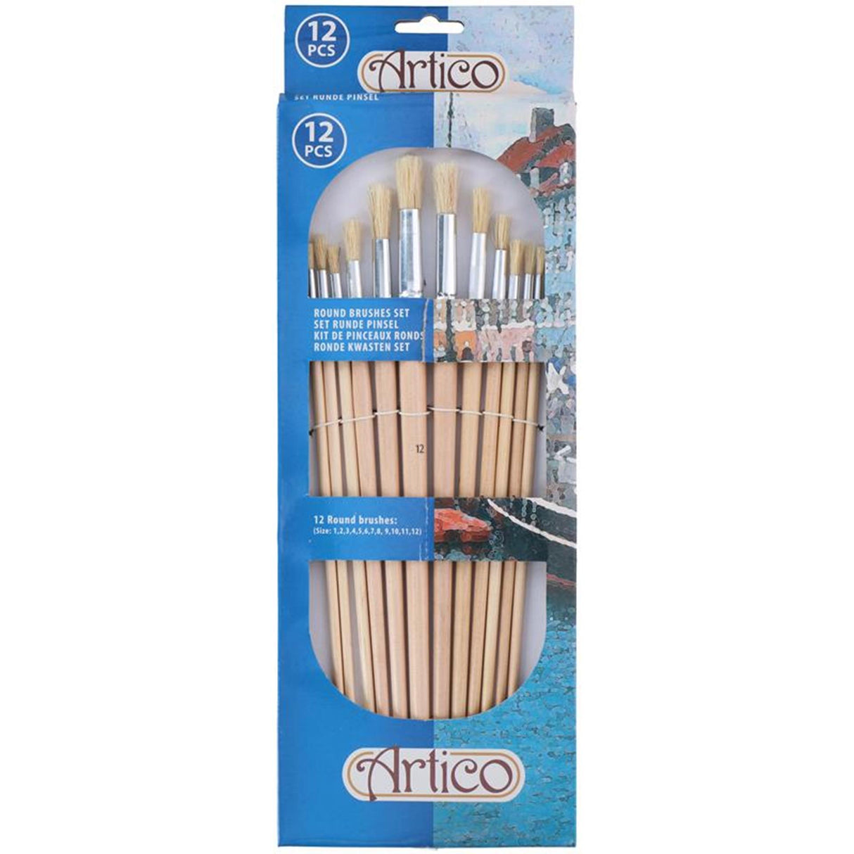 Ensemble de pinceaux Artico, 12 pièces.